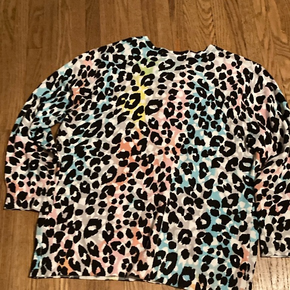 Cable & Gauge Multicolor Leopard Print Sweater - Picture 3 of 6